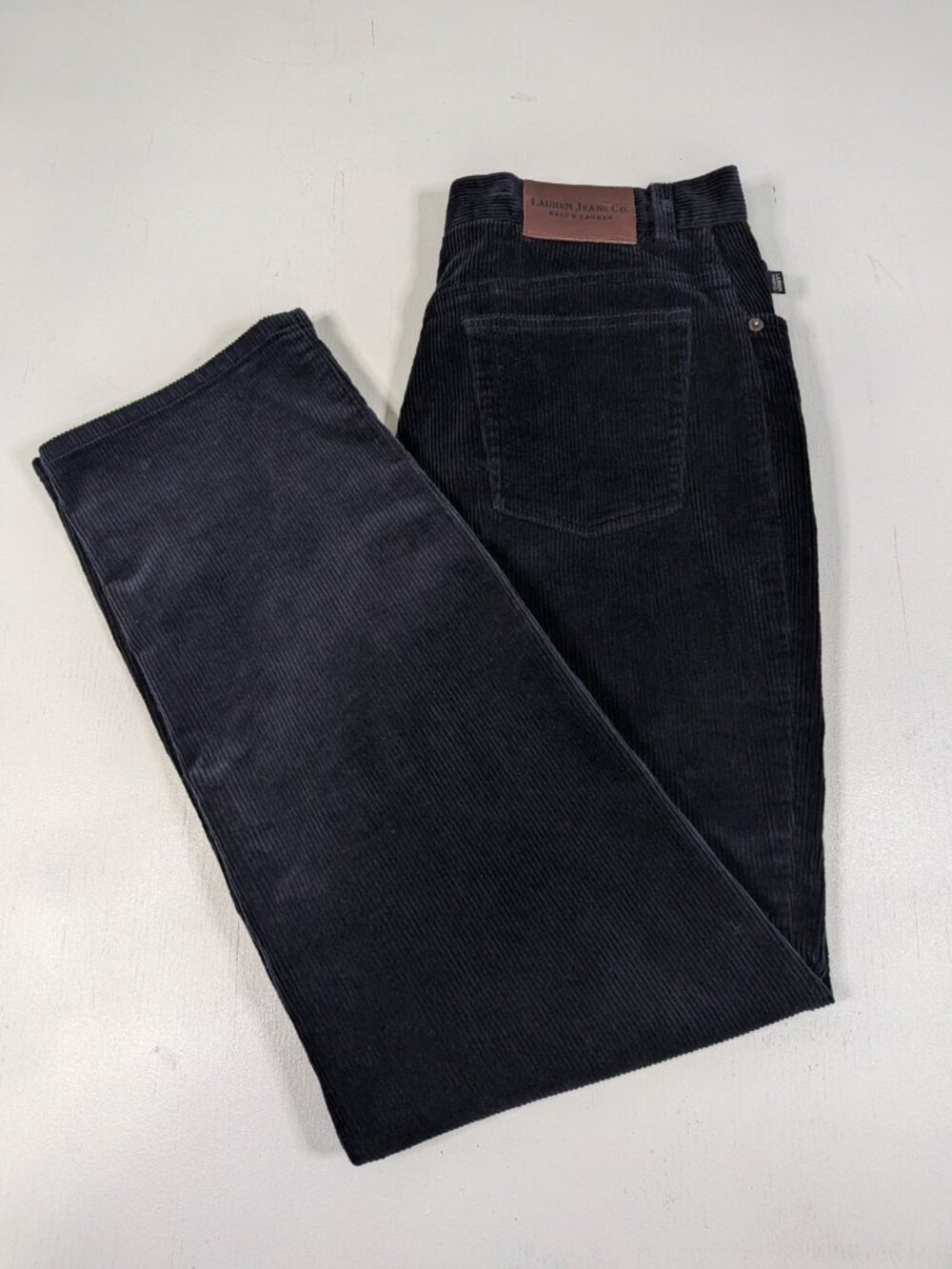 Vintage Lauren Jeans Co Ralph Lauren Black Corduroy Pants Womens 12 Bootcut